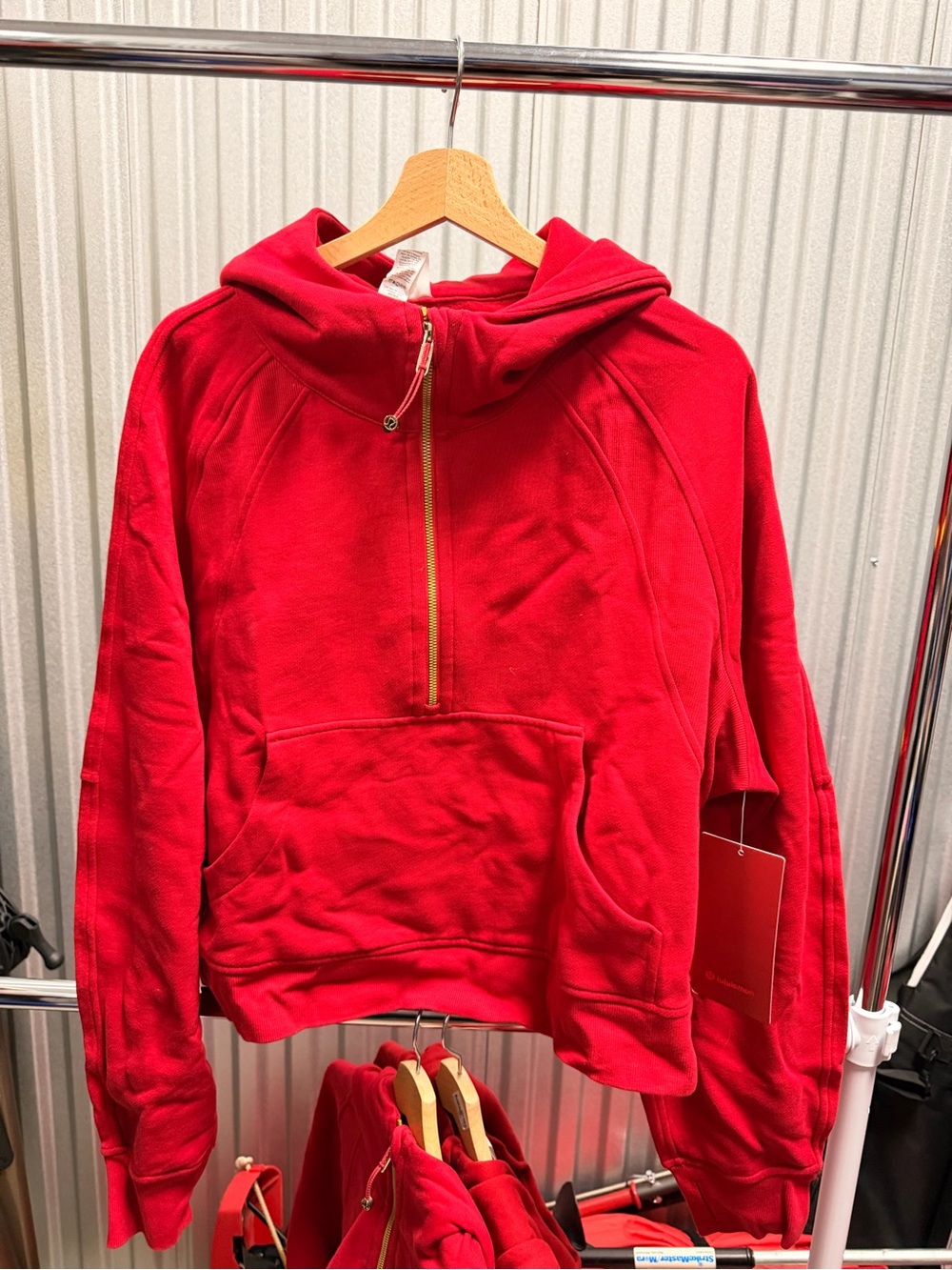 NWT Lululemon Lunar New Year Scuba Oversized Half-Zip Hoodie - XL/XXL - Dark Red